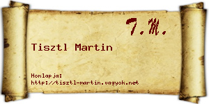 Tisztl Martin névjegykártya